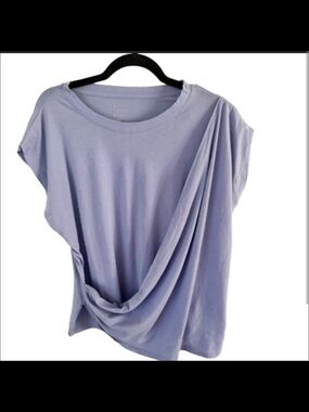 A New Day Draped Casual Women's Top in Light Lavender